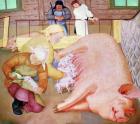 Прикрепленное изображение: Свиньи (поросята) на картинах художников. Свинская (поросячья) живопись_04_Строев Пётр Феонович.jpg
